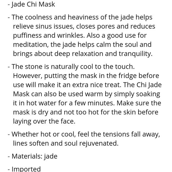 NWT Zoe Ayla Self Care Jade Chi Mask - Picture 3 of 4
